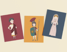 Postcards and Stickers